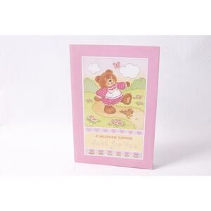 1986 Current Valentine Bear Paper Doll Greeting Card Gift Idea ~ 260420-WH 1087